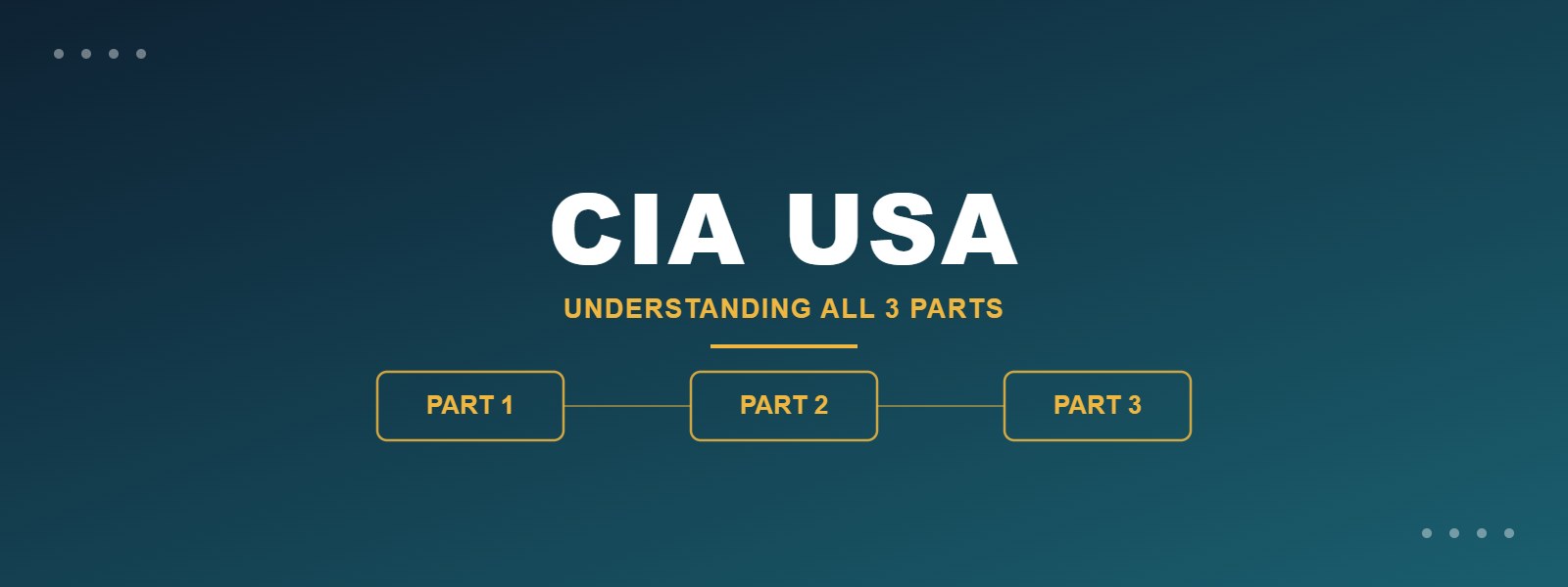 CIA USA — Understanding All 3 Parts and How to Pass Them